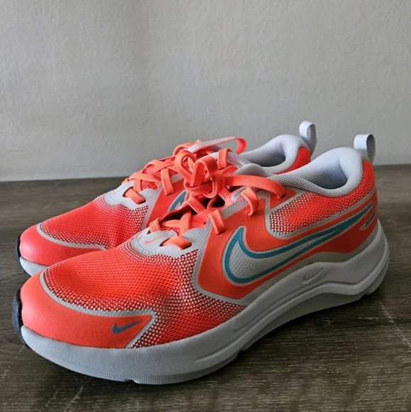 Nike Kids Coral Athletic Sneakers with Teal Accent - Picture 5 of 6